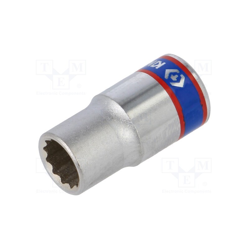 1 pcs x KING TONY - 233007M - Socket, 12-angles,socket spanner, 1/4', Socket bit length: 24mm