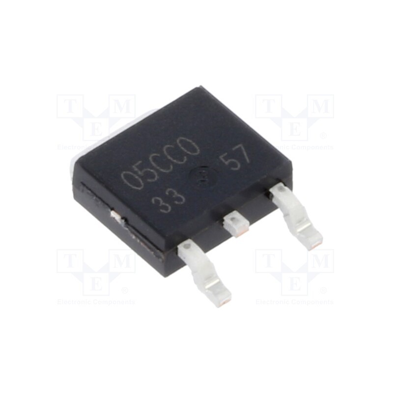 1 pcs x ROHM SEMICONDUCTOR - BA05CC0FP-E2 - IC: voltage regulator, LDO,linear,fixed, 5V, 1A, TO252-3, SMD, ±2%