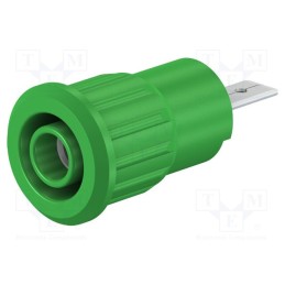 1 pcs x STu00c4UBLI - 23.3160-24 - Socket, 4mm banana, 24A, 1kV, Cutout: Ø12.2mm, yellow, insulated