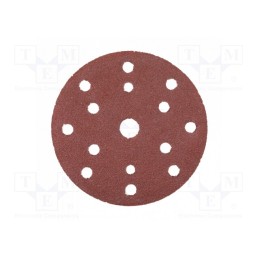1 pcg x Hu00d6GERT TECHNIK - HT8D132 - Sanding plate, Granularity: 80, Mounting: bur, with holes, Ø150mm