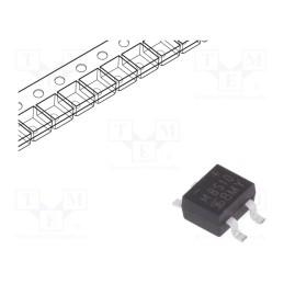 5 pcs x TAIWAN SEMICONDUCTOR - MBS10 RCG - Bridge rectifier: single-phase, 1kV, If: 0.8A, Ifsm: 35A, MBS, SMT