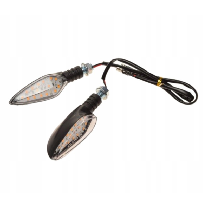 ATV short LED turn signals with white cover M10 E32