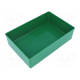 5 pcs x ALLIT AG - 456313 - Box, polystyrene, green, 108x162x45mm, EuroPlus Insert 45