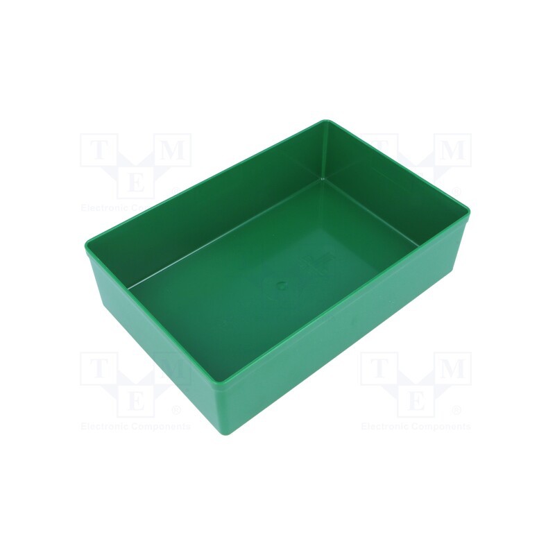 5 pcs x ALLIT AG - 456313 - Box, polystyrene, green, 108x162x45mm, EuroPlus Insert 45