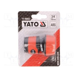 1 pcs x YATO - YT-99802 - Ordinary connector, ABS, 3/4'