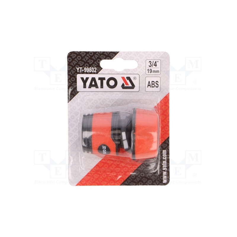 1 pcs x YATO - YT-99802 - Ordinary connector, ABS, 3/4'