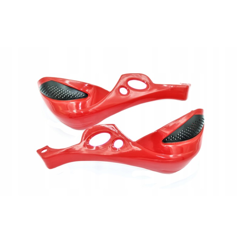 Power Force handbars red hand guards enduro cross quad atv gy