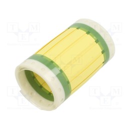 1 pcs x TE Connectivity - D87851-000 - Heat shrink markers, 50mm, yellow, Shrinking ratio: 2: 1