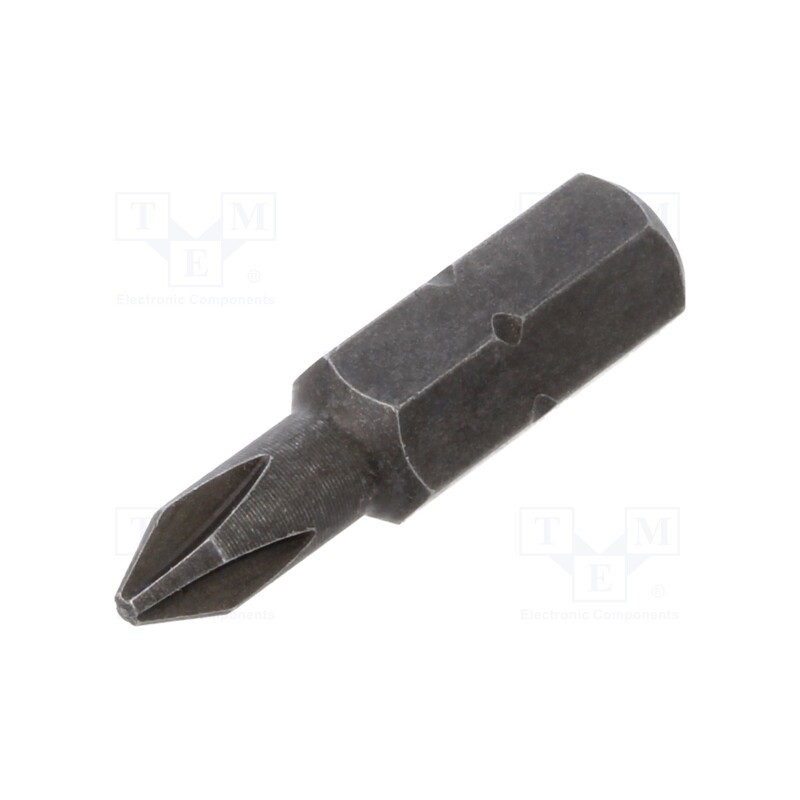 1 pcs x WIHA - 1657 - Screwdriver bit, Phillips, PH1, Overall len: 25mm, STANDARD