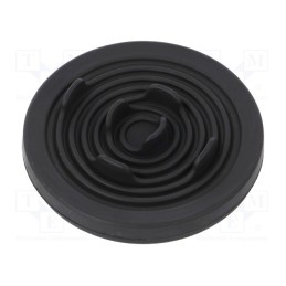 1 pcs x MOREK - T-RGDM50 RAL 9005 UL94V-0 - Grommet, Ømount.hole: 50mm, elastomer thermoplastic TPE, black