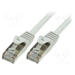 1 pcs x LOGILINK - CP1012D - Patch cord, SF/UTP, 5e, stranded, CCA, PVC, grey, 0.25m, 26AWG