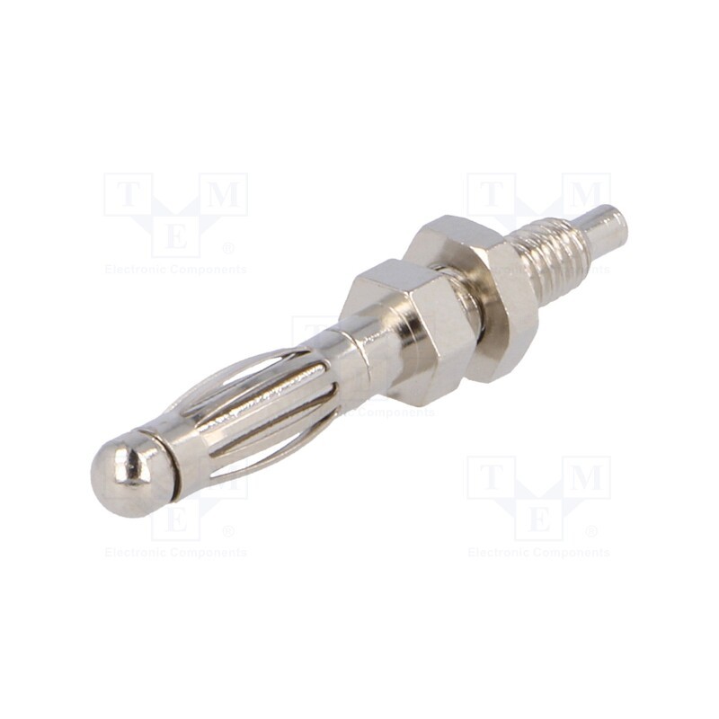 1 pcs x SCI - R8-2A - Plug, 4mm banana, 30A, 60VDC, Max.wire diam: 1mm, on panel,screw
