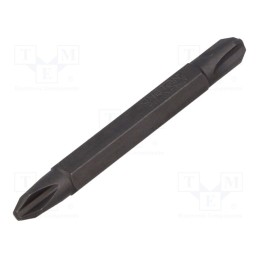 1 pcs x KING TONY - 1360023P - Screwdriver bit, Phillips, PH2,PH3, Overall len: 60mm