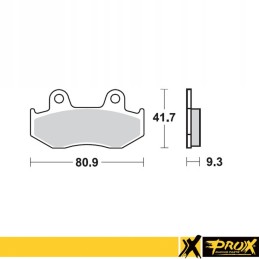 Prox rear brake pads yamaha yfz 450 2006 2013