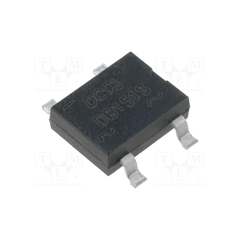 5 pcs x DC COMPONENTS - DB151S - Bridge rectifier: single-phase, Urmax: 50V, If: 1.5A, Ifsm: 50A
