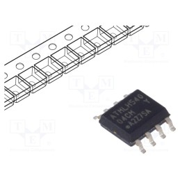1 pcs x MICROCHIP TECHNOLOGY - AT24C04C-SSHM-B - IC: EEPROM memory, 4kbEEPROM, I2C, 512x8bit, 1.7÷5.5V, 1MHz, SO8