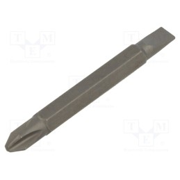 1 pcs x KING TONY - 1360552P - Screwdriver bit, Phillips,slot, 5,5x1,0mm,PH2, Overall len: 60mm