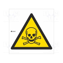 5 pcs x ANRO - IW/016/C/P - Safety sign, warning, PVC, W: 200mm, H: 200mm