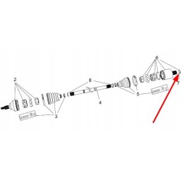 Polaris 3235780 rear polo lock ring