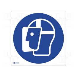 5 pcs x ANRO - IM/013/C/P - Safety sign, regulatory, PVC, W: 200mm, H: 200mm