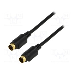 1 pcs x Goobay - 50058 - Cable, DIN mini 4pin plug,both sides, 2m, Plating: gold-plated