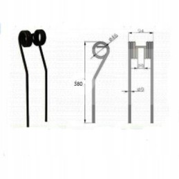 Finger of the carousel jar grinder