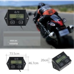 Motorcycle engine operating time counter