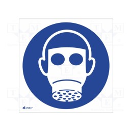 5 pcs x ANRO - IM/017/C/P - Safety sign, regulatory, PVC, W: 200mm, H: 200mm