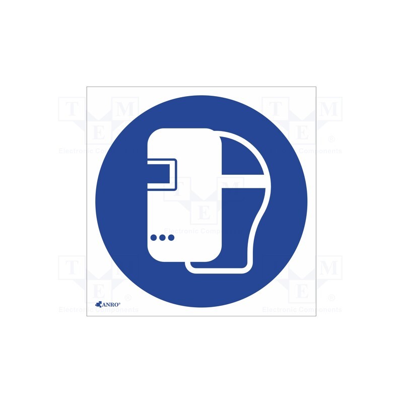 5 pcs x ANRO - IM/019/C/P - Safety sign, regulatory, PVC, W: 200mm, H: 200mm