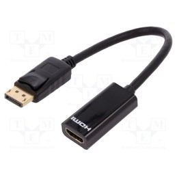 1 pcs x DIGITUS - AK-340400-001-S - Adapter, DisplayPort 1.1a, DisplayPort plug,HDMI socket, 150mm