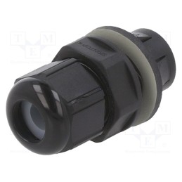 1 pcs x LAPP - 53112885 - Cable gland, IP68, polyamide, black, push-in, Ømount.hole: 16.3mm