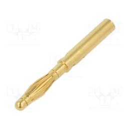 1 pcs x STu00c4UBLI - 22.1004 - Plug, 2mm banana, 10A, 30VAC, 60VDC, gold-plated