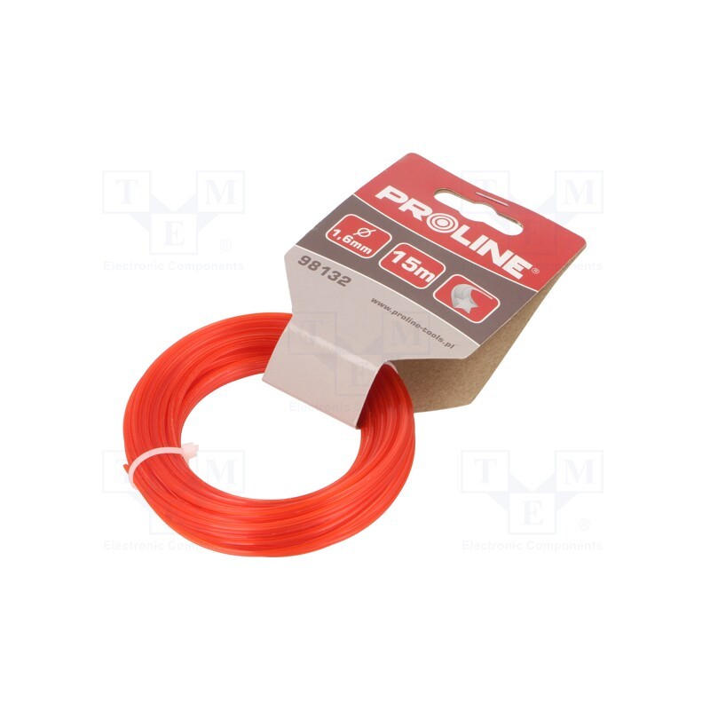1 pcs x PROLINE - 98132 - Trimmer line, L: 15m, polyamide, star, Size: 1.3mm