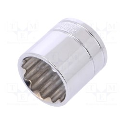 1 pcs x Workpro - W074147 - Socket, 12-angles,socket spanner, 3/8', Chrom-vanadium steel