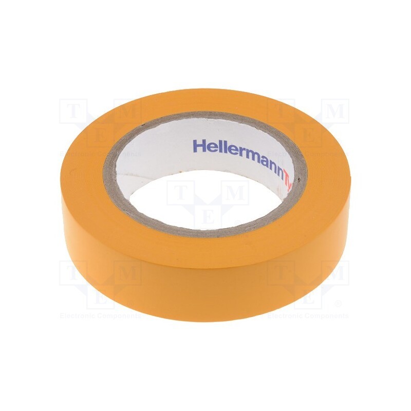 5 rol x HELLERMANNTYTON - 710-00110 HELATAPE FLEX15 - Tape: electrical insulating, W: 15mm, L: 10m, Thk: 150um, orange