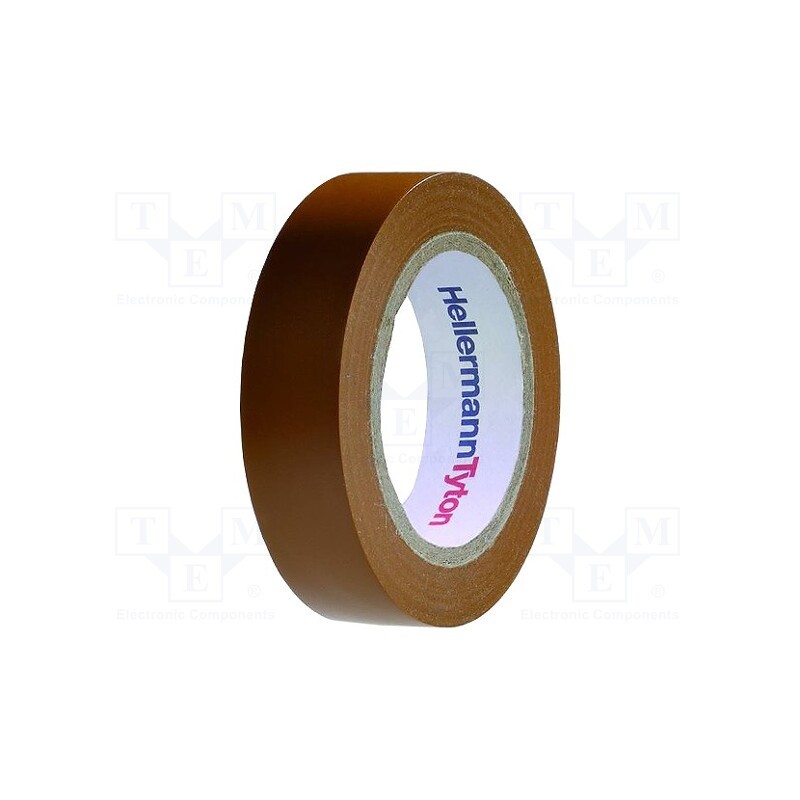 5 rol x HELLERMANNTYTON - 710-00107 HELATAPE FLEX15 - Tape: electrical insulating, W: 15mm, L: 10m, Thk: 150um, brown, 220%