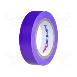 5 rol x HELLERMANNTYTON - 710-00109 HELATAPE FLEX15 - Tape: electrical insulating, W: 15mm, L: 10m, Thk: 150um, violet