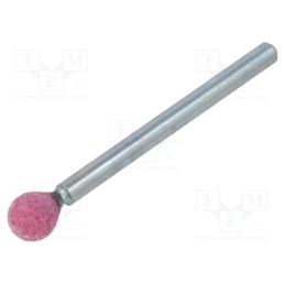 1 pcs x PG PROFESSIONAL - ME.002 - Grindingstone, Ø: 6mm, Ø: 3mm, Tip mat: aluminium oxide