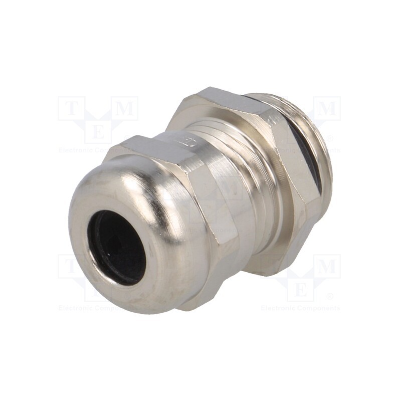 1 pcs x HUMMEL - 1.609.1600.50 - Cable gland, M16, 1.5, IP68, brass, Body plating: nickel