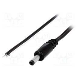 1 pcs x BQ CABLE - DC.CAB.1000.0150 - Cable, 2x0.5mm2, wires,DC 4,0/1,7 plug, straight,Sony, black