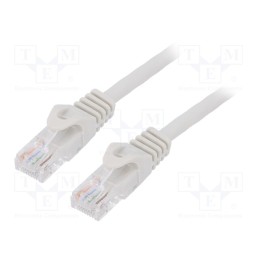 1 pcs x GEMBIRD - PP6U-1M - Patch cord, U/UTP, 6, stranded, CCA, PVC, grey, 1m, 26AWG, Cablexpert