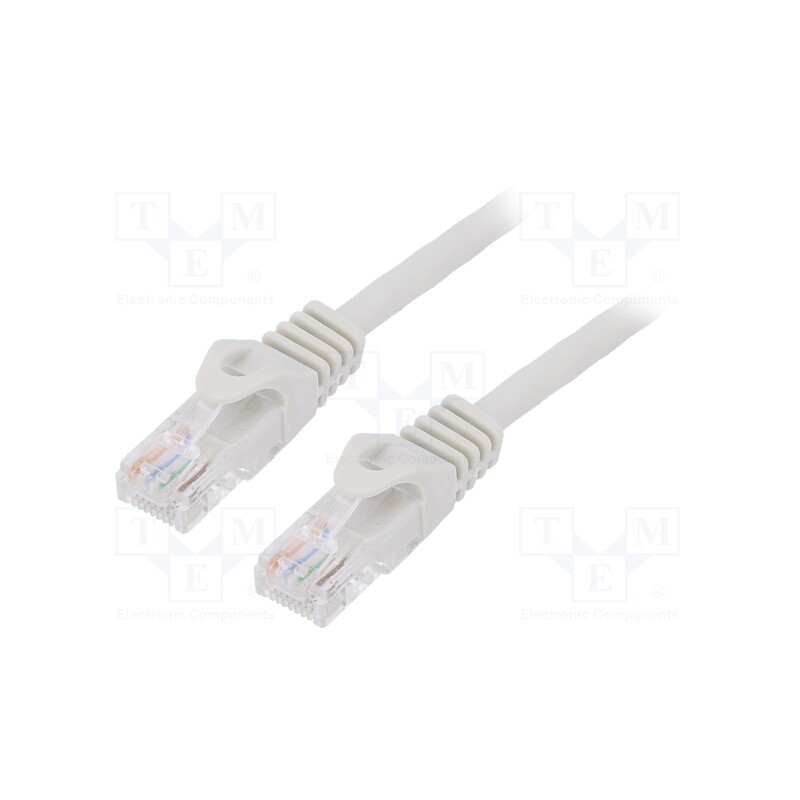 1 pcs x GEMBIRD - PP6U-1M - Patch cord, U/UTP, 6, stranded, CCA, PVC, grey, 1m, 26AWG, Cablexpert