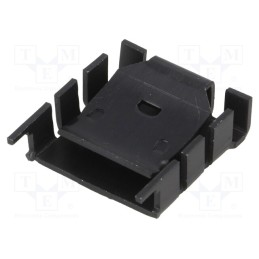 1 pcs x FISCHER ELEKTRONIK - FK224SA2202 - Heatsink: moulded, TO218,TO220, black, L: 25.4mm, W: 25mm, H: 8.3mm