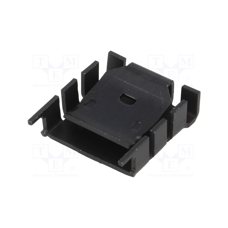 1 pcs x FISCHER ELEKTRONIK - FK224SA2202 - Heatsink: moulded, TO218,TO220, black, L: 25.4mm, W: 25mm, H: 8.3mm