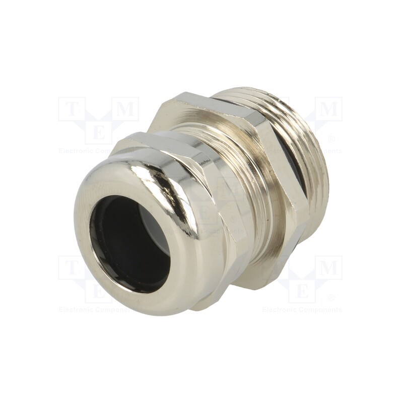 1 pcs x BM GROUP - 2525 - Cable gland, M25, 1.5, IP68, brass, Body plating: nickel
