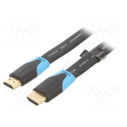 1 pcs x VENTION - VAA-B02-L075 - Cable, HDMI 2.0, HDMI plug,both sides, PVC, 0.75m, black, 30AWG