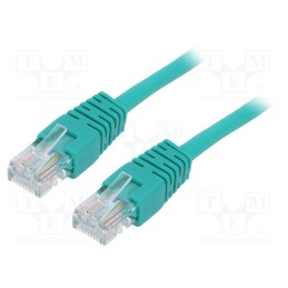 1 pcs x GEMBIRD - PP12-3M/G - Patch cord, U/UTP, 5e, stranded, CCA, PVC, green, 3m, 26AWG