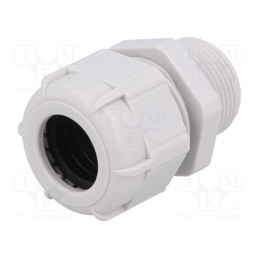 1 pcs x BM GROUP - BM4925L - Cable gland, with long thread, M25, 1.5, IP68, polyamide, grey