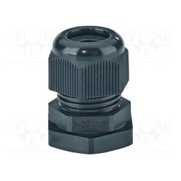 1 pcs x HENSEL - 36000195 - Cable gland, M20, 1.5, IP66,IP67, polyamide, black