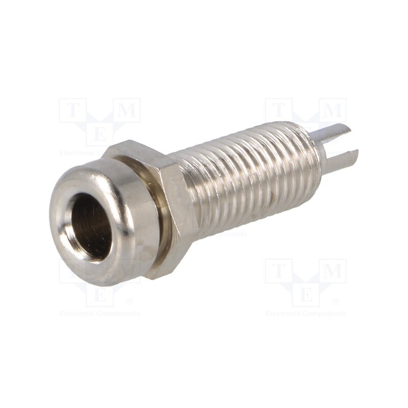 1 pcs x SCHu00dcTZINGER - BU 404 NI - Socket, 4mm banana, 16A, 33VAC, 70VDC, nickel plated, -40÷110°C